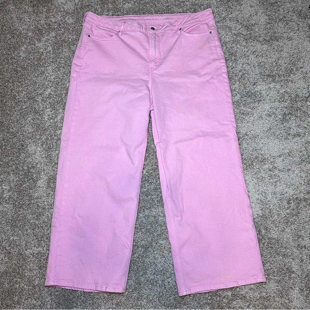 Women’s High-Rise Wide Leg Jeans - Pink